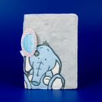 Обложка для паспорта плюшевая со слоником (MY BLUE NOSE FRIENDS)