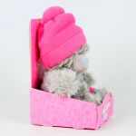 Мишка 13 см в розовой шапочке с помпоном (ME TO YOU)